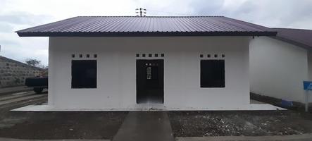 enkel multipurpose byggnad för vidarebosättning efter de öst nusa tenggara katastrof i alor regentskap, nulle by, 13 juni 2023 foto