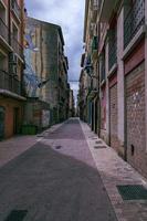 gator i de historisk gammal stad av zaragoza, Spanien foto