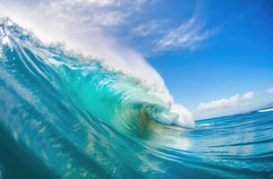 surfing äventyr, utforska de skönhet av de hav - generativ ai foto