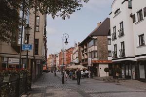 gammal stad landskap från polen lebork foto