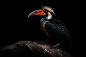 hornbill isolerat på vit bakgrund foto