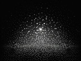 svart och vit abstrakt geometrisk bakgrund med punkt former pointillism stil skapas med generativ ai teknologi foto