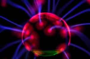 färgrik plasma boll foto