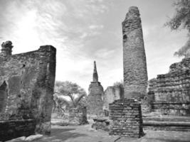 gammal landmärken av ayutthaya, thailand foto