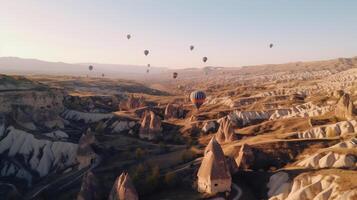 luft ballonger bakgrund. illustration ai generativ foto