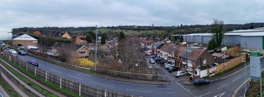 skön se av luton stad av England under molnig solnedgång. bild var fångad på 29 mars 2023 på Centrum av luton stad av Storbritannien. foto