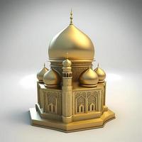 3d lyx moské lämplig för islamic händelse foto