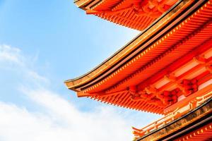 kiyomizu dera-templet i Kyoto, Japan foto