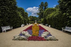kunglig trädgårdar på de slott i Warszawa i polen på en värma sommar dag landskap foto