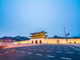 Gyeongbokgung palats, Seoul stad i Sydkorea foto