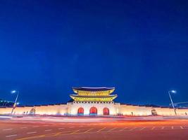 Gyeongbokgung palats, Seoul stad i Sydkorea foto