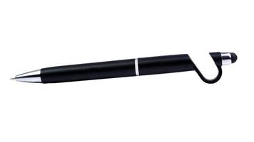 minimalistisk svart punkt penna, minimal företag eller skola foto