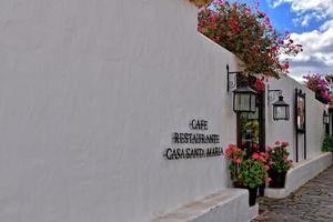 landskap av de historisk stad av betancuria på fuerteventura, Spanien foto