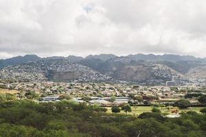 oahu förorter från diamant huvud foto