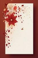 färgrik enkel blommig dekoration illustration bakgrund mall, kreativ arrangemang av natur och blommor. Bra för baner, bröllop kort inbjudan förslag, födelsedag, hälsningar, och design element. foto