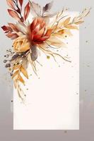 färgrik enkel blommig dekoration illustration bakgrund mall, kreativ arrangemang av natur och blommor. Bra för baner, bröllop kort inbjudan förslag, födelsedag, hälsningar, och design element. foto