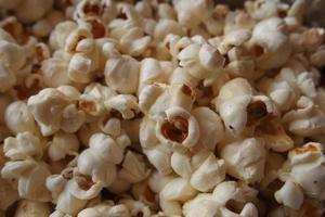 popcorn mat bakgrund foto