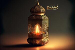 Ramzan mubarak Lycklig ramadan eid festlig ai genererad foto