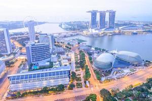 singapore stadshorisont foto