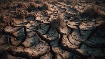 torr knäckt jord bakgrund. global uppvärmningen och klimat förändra begrepp foto