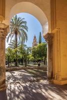 de moské som var byggd när de stad av cordoba belägen i de andalusien område var under de regel av muslims är Begagnade som en mezquita och en kyrka i dag. foto