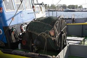 detaljer på fiske båtar i de hamn av polen på de han Jag halvö foto