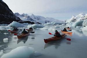 äventyr på de isig vattnen av alaska foto