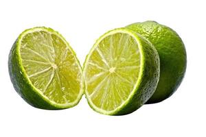 grön citron- med skivor foto