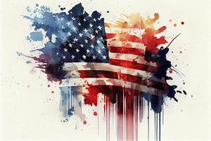 amerikan patriotisk vattenfärg skrivbordet bakgrund foto