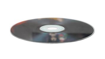 CD-skiva isolerad på vit bakgrund foto