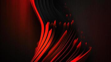 3d abstrakt röd och svart bakgrund förbi ai genererad kan vara använda sig av som Facebook omslag foto