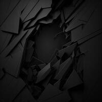 svart abstrakt bakgrund för social media och utskrift använda sig av ai generativ premie Foto