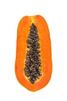 papaya frukt isolerad foto