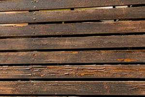 naturlig målad årgång bakgrund från gammal brun plankor närbild foto