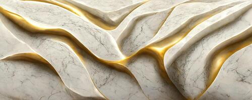 abstrakt grå gyllene grunge marmor textur bakgrund. generativ ai foto