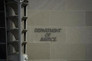 Washington dc avdelning av rättvisa kontor byggnad foto