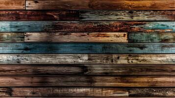 shiplap naturlig trä textur bakgrund. årgång målad trä panel vägg texturer. generativ ai foto
