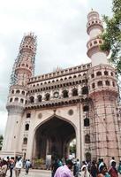 Hyderabad, Indien 2019 - Charminar-moskén och monumentet foto