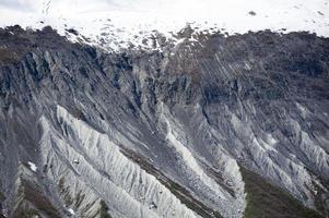 glaciär bukt nationell parkera berg backe foto