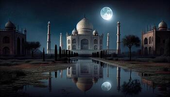 taj mahal i agra Land generativ ai foto