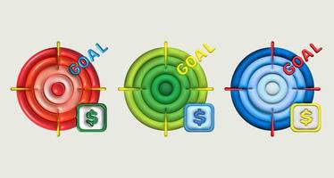 illustration 3d planera och miljö finansiell mål till vara uppnåtts. foto