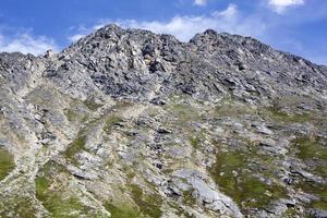 skagway stad övre dewey sjö berg topp foto