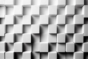 vit och grå kvadrater mönster abstrakt papper bakgrund. generativ ai foto