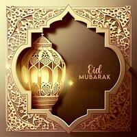 ai generativ skön eid mubarak arabicum islamic bakgrund och baner design. foto