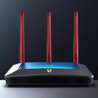 router plus ansikte avant ferrari stil generativ ai foto