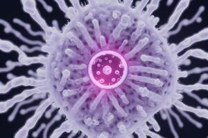 coronavirus 2019-nCoV. abstrakt bakgrund. design element för grafik konstverk.abstrakt fraktal. influensa virus. generativ ai foto
