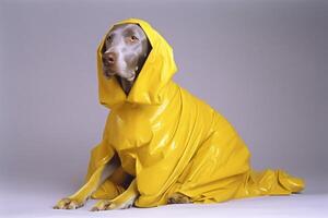 ai genererad weimaraner hund i trogen stil foto