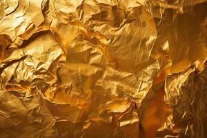 guld folie textur bakgrund illustration med generativ ai foto
