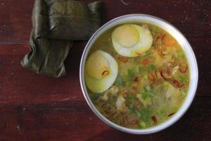 indonesiska särskild mat soto eras med buras foto