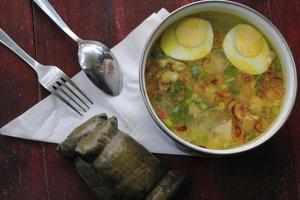 indonesiska särskild mat soto eras med buras foto